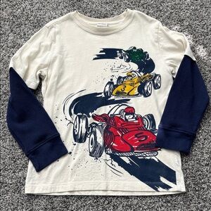 GUC Hanna Andersson Race Car Driving Long Sleeve Top Size 6 / 7